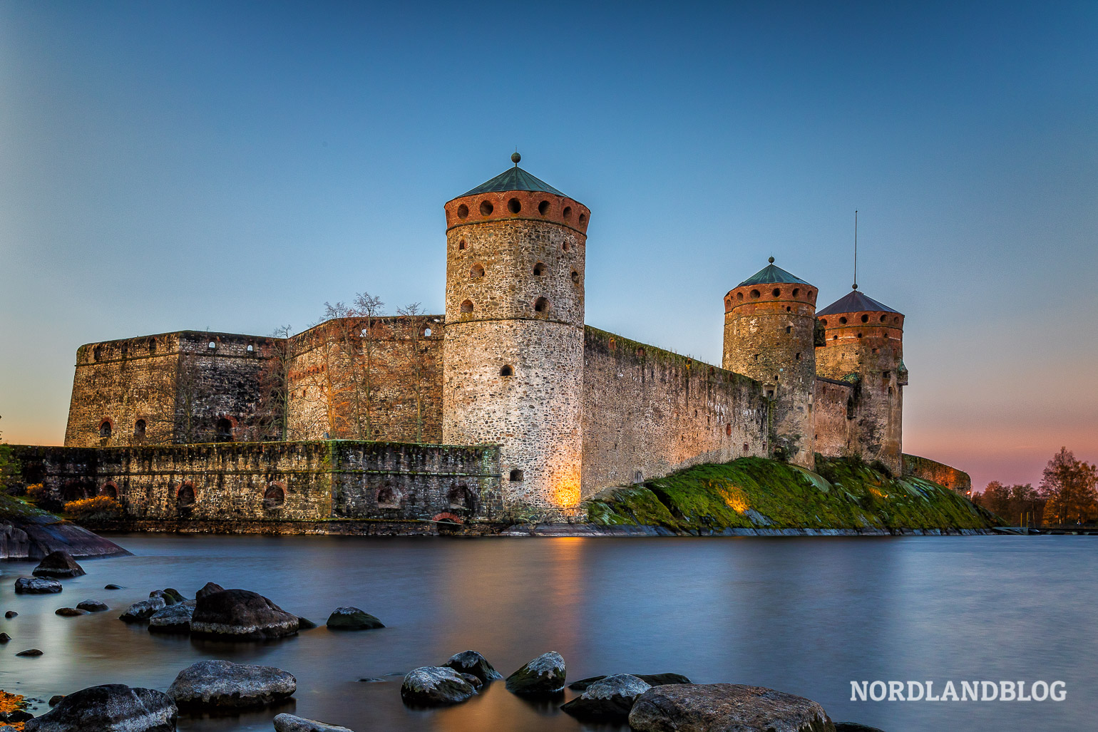 Die wunderschöne Burg Olvainlinna bei Savonlinna (Finnland)