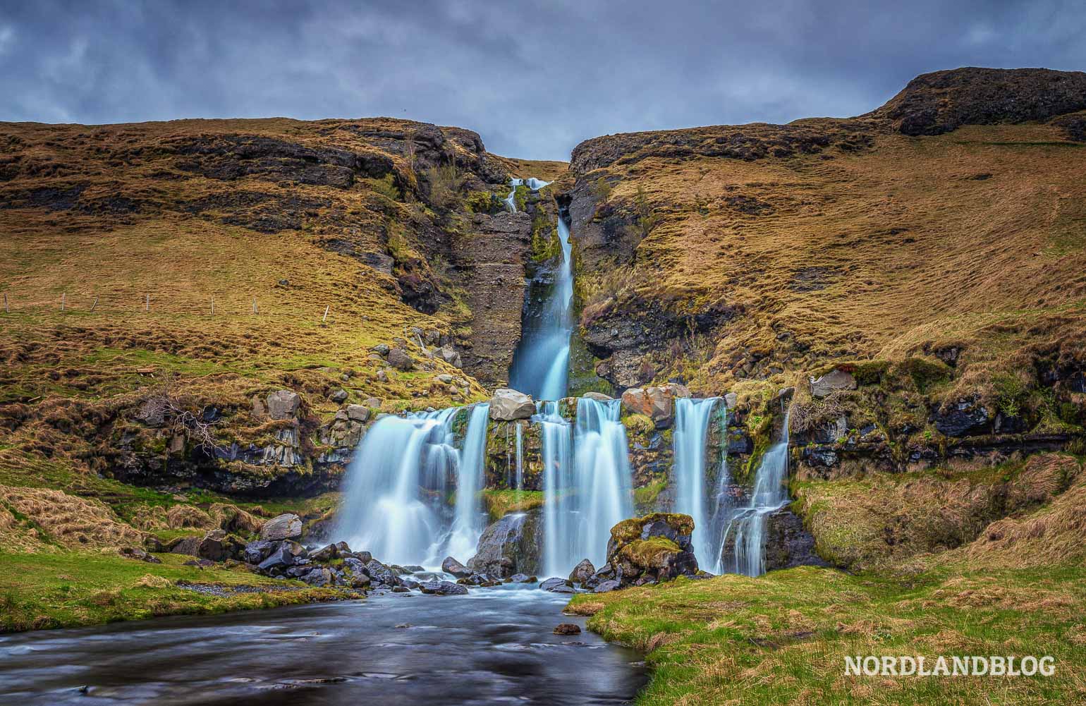 Gluggafoss (auch genannt Merkjárfoss) in Island