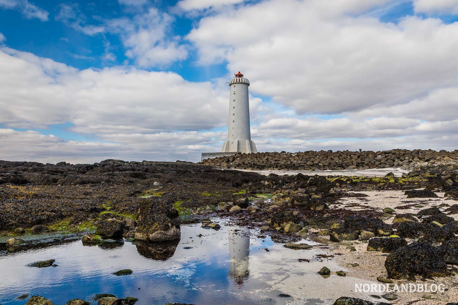 Akranesviti, der neue Leuchtturm in Akranes (Island)