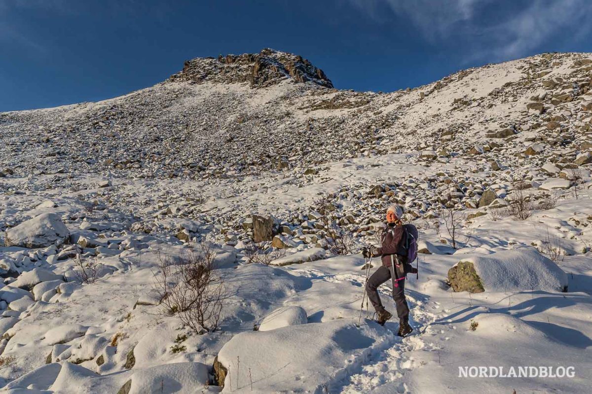 Wandern im Norden von Norwegen: Spektakulärer Blick vom Hesten auf den Segla (Insel Senja) Wandern im Norden von Norwegen: Spektakulärer Blick vom Hesten auf den Segla (Insel Senja) - Wandern, Troms, Trekking, Senja, Segla, Hiking, Hesten, Gipfeltour - norwegen-wanderungen - Wanderung in Nordnorwegen mit einer spektakulären Aussicht: 556 Meter erhebt sich der Hesten auf der Insel Senja über dem Fjord und bietet somit einen tollen Blick auf den Gipfel des Segla.