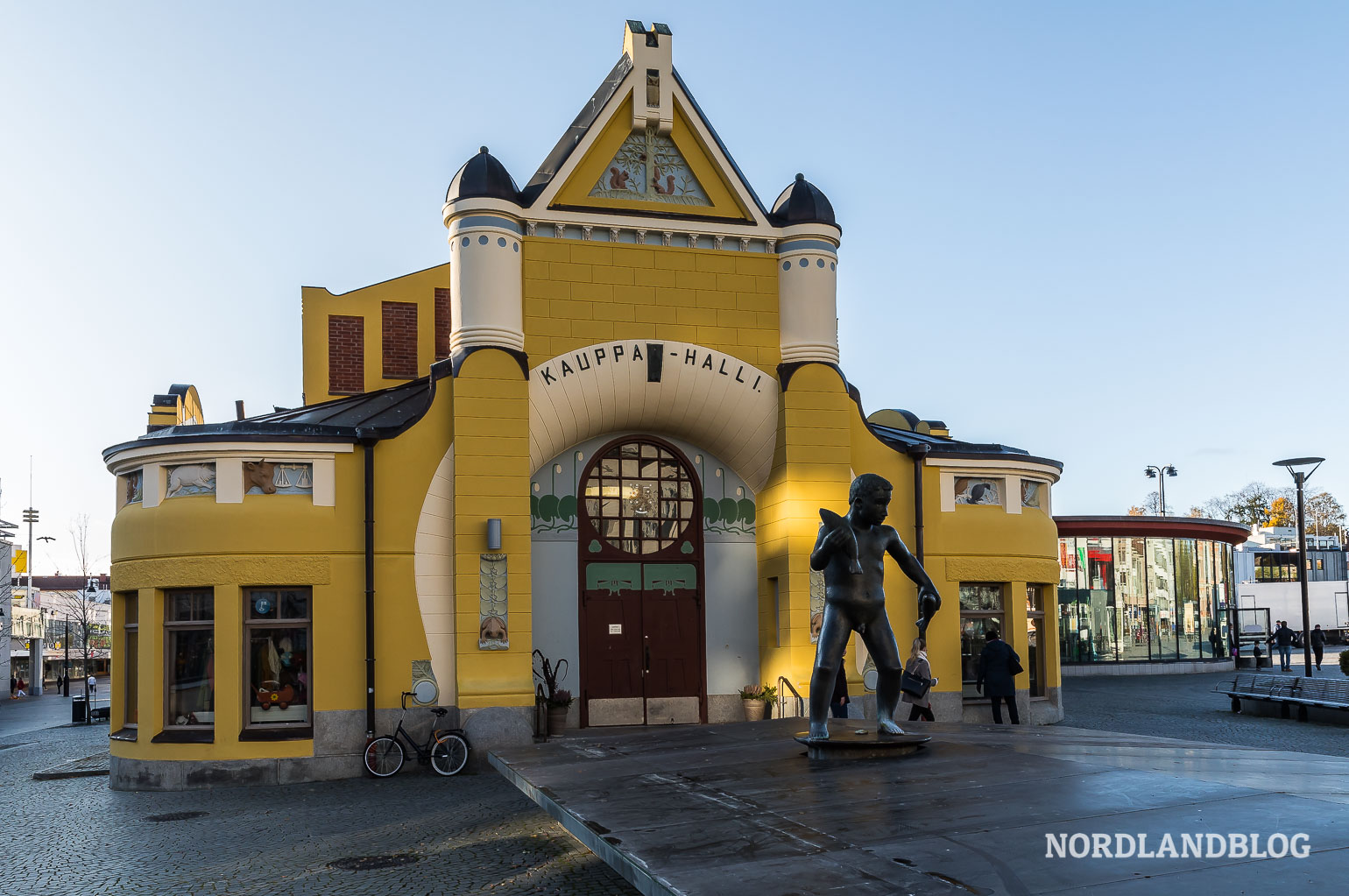 Die historische Markthalle von Kuopio in Finnland