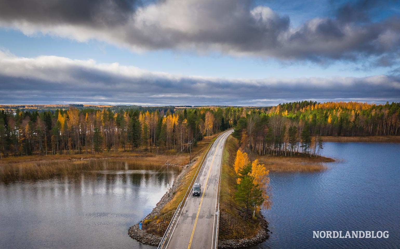 Mit unserem Wohnmobil in Finnland auf herrlichen Straßen unterwegs...