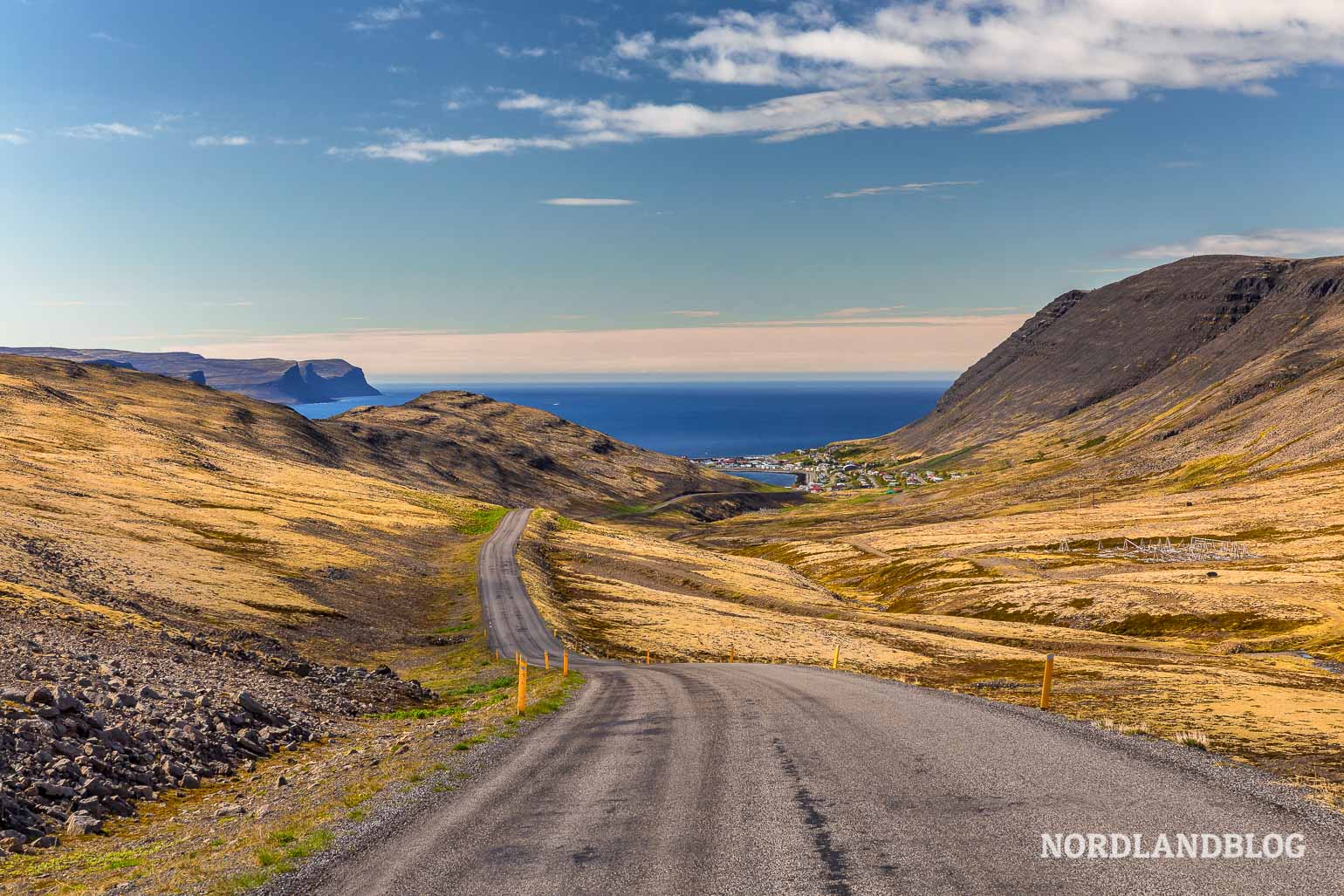 Auf der Straße von Patreksfjörðu nach Tálknafjörður 