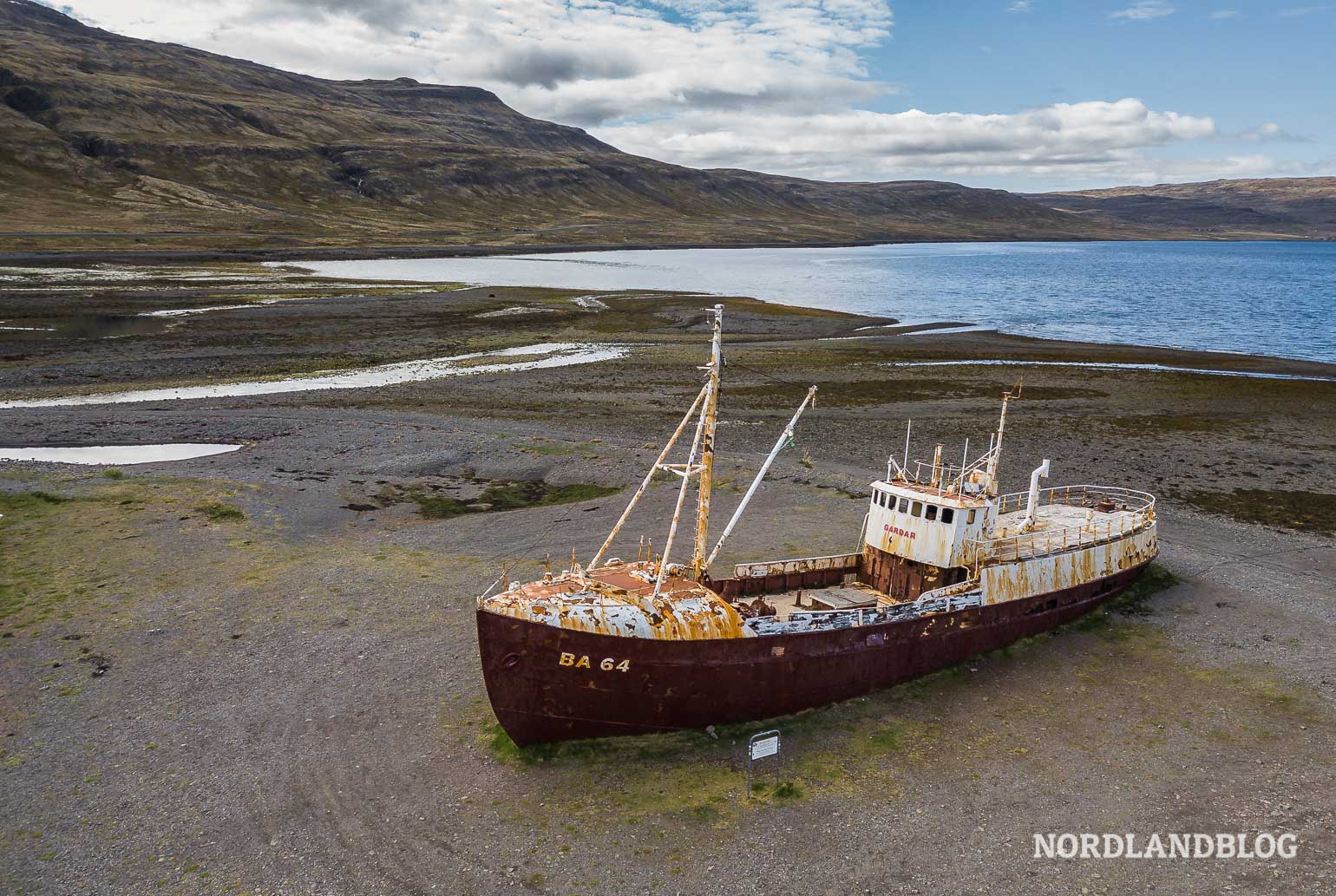 Schiffswrack der Garðar BA 64