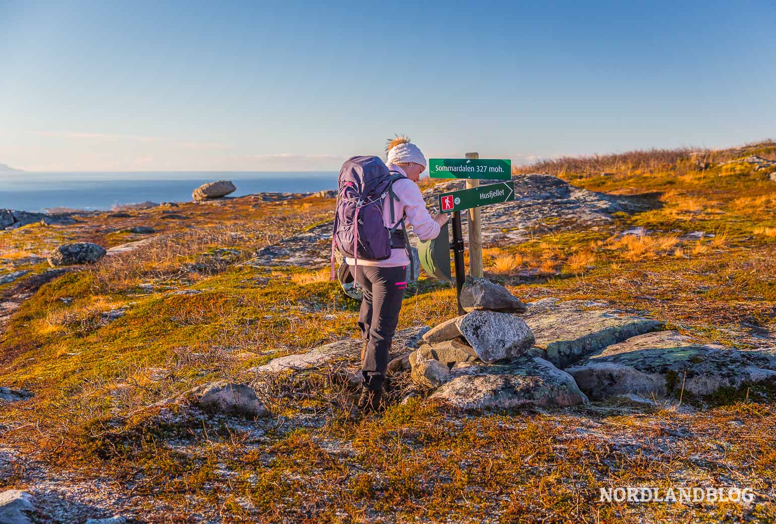 Höchster Punkt im Sommardalen auf unserer Wanderung auf Senja