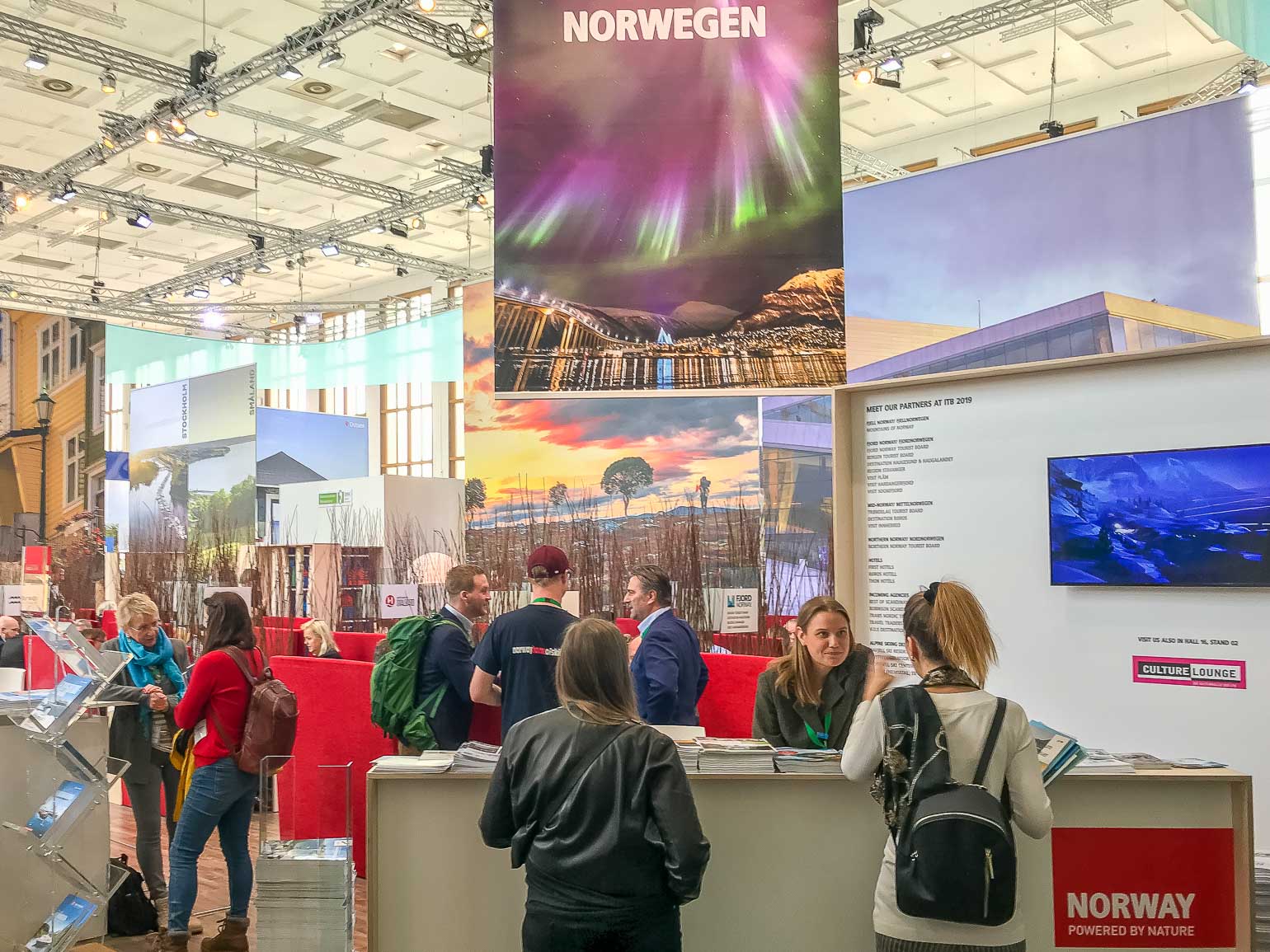 Stand von Visit Norway auf der Messe ITB in Berlin 