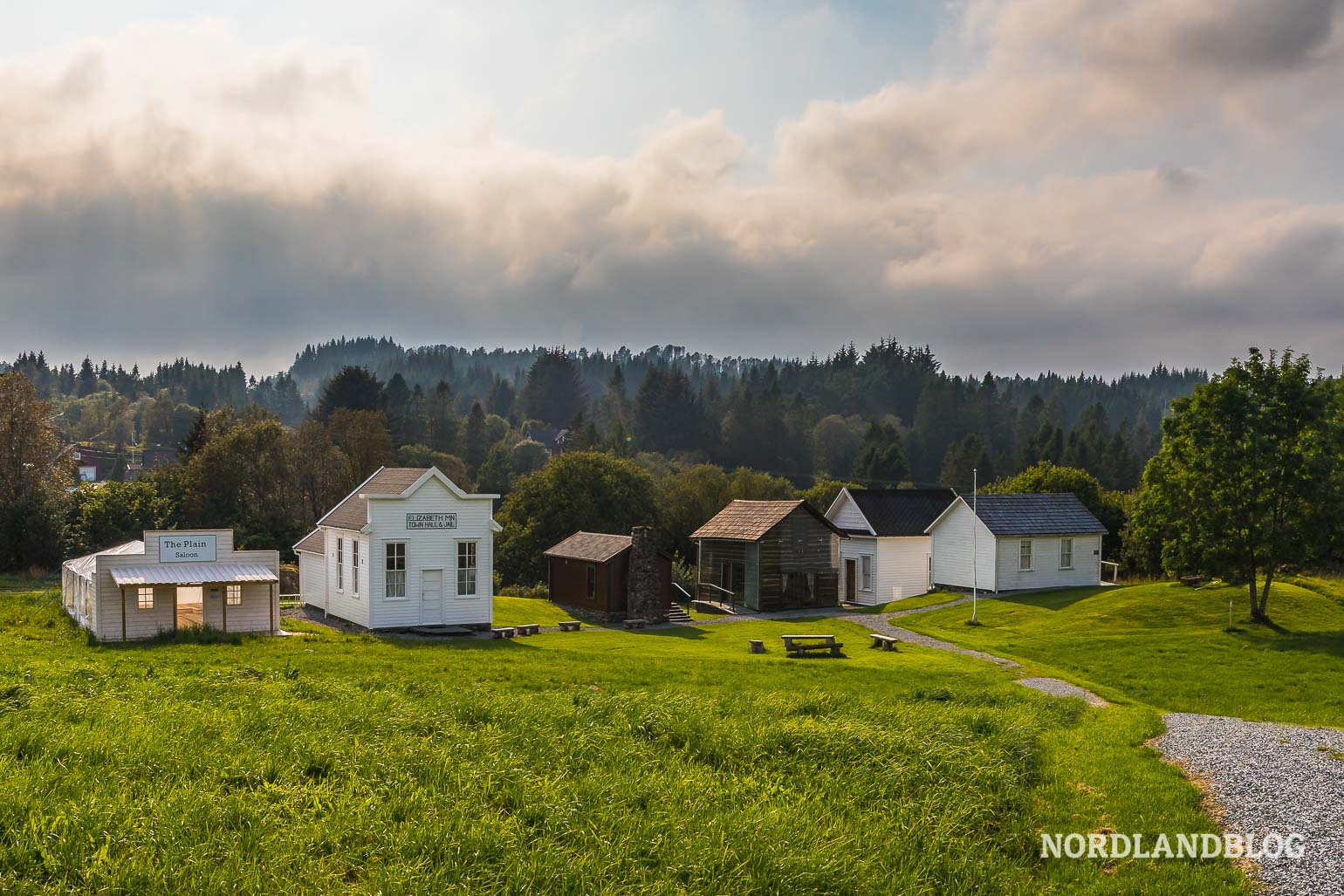 Häuser im Norwegischen Zentrum für Auswanderung Vestnorsk utvandringssenter