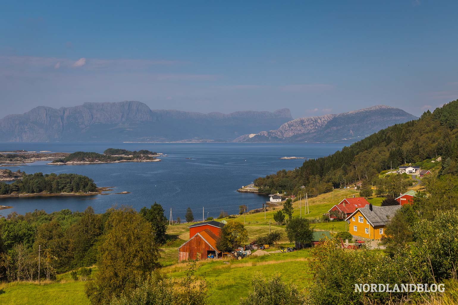 Traumhafte Landschaft unweit von Bergen in Fjordnorwegen