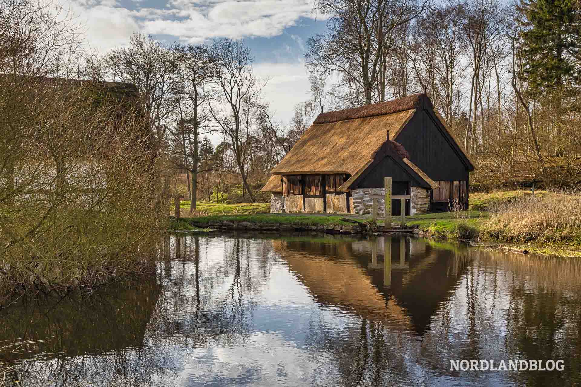 Wassermühle am Flüsschen Øle Å bei Slusegård auf der Insel Bornholm