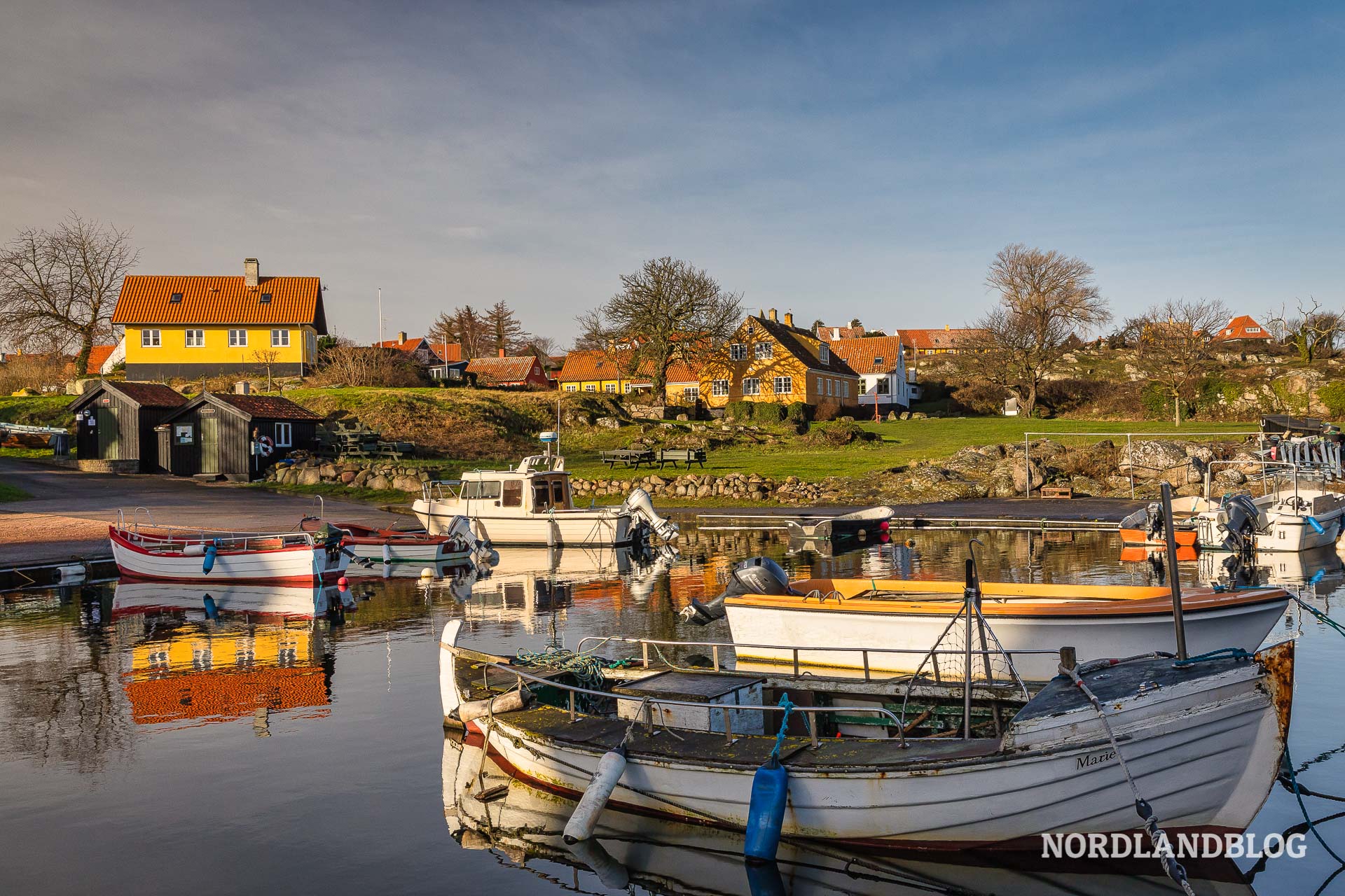 Im kleinen Hafen von Svaneke auf Bornholm