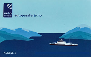 Kopie unserer norwegischen Rabattkarte für die Fähren in Norwegen Ferjekort