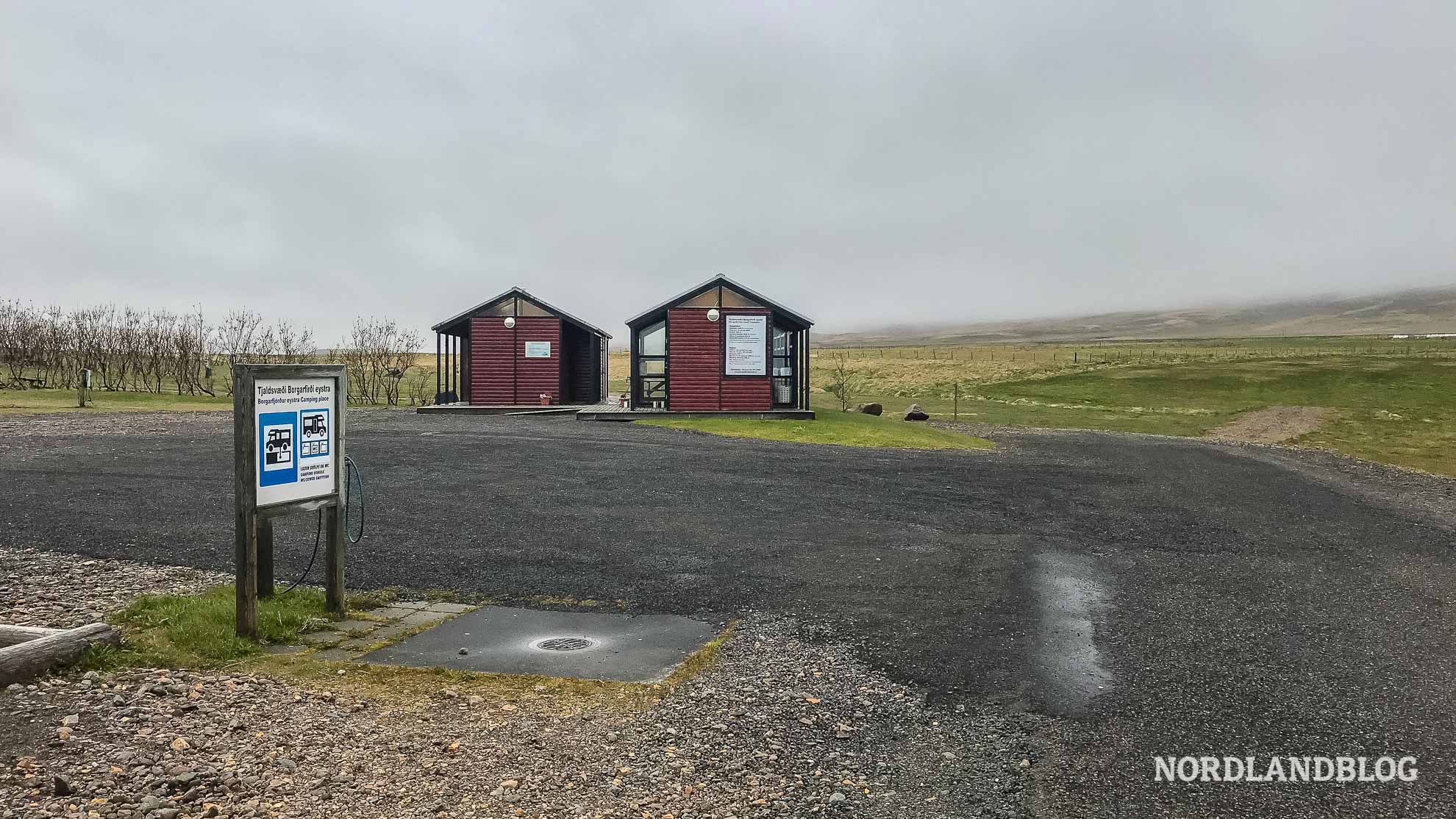 Campingplatz Stellplatz für Wohnmobil in Borgarfjörður in Island (Nordlandblog)