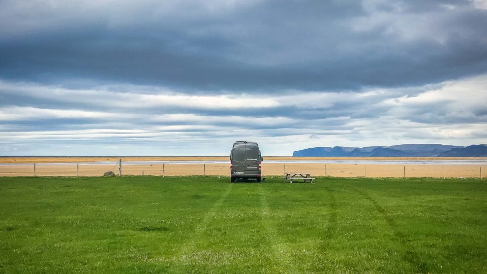 Stellplatz Raudisandur Westfjorde Island