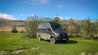 Campingplatz in Tálknafjörður an den Westfjorden von Island