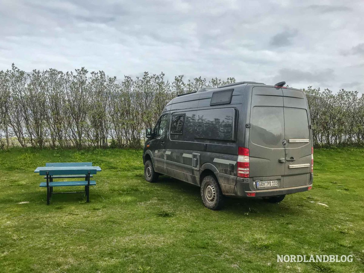 Þingeyraroddi / Pingeyri Campingplatz in Island an den Westfjorden
