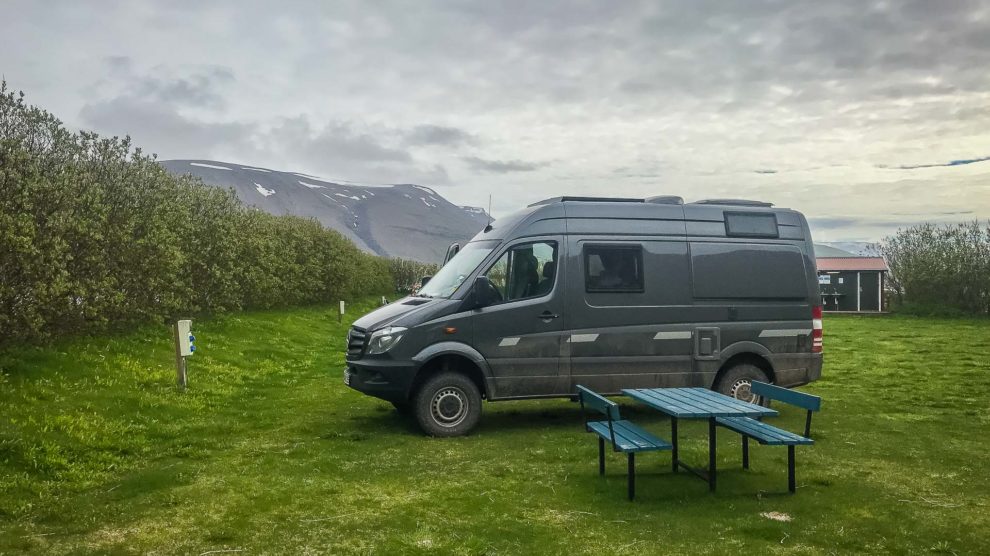 Campingplatz Þingeyraroddi / Pingeyri in den Westfjorden von Island