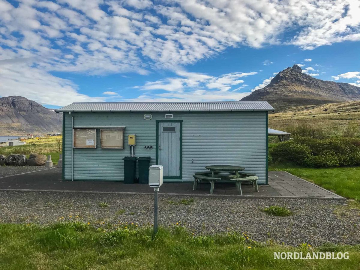 Campingplatz in Súðavík (Westfjorde) auf Island