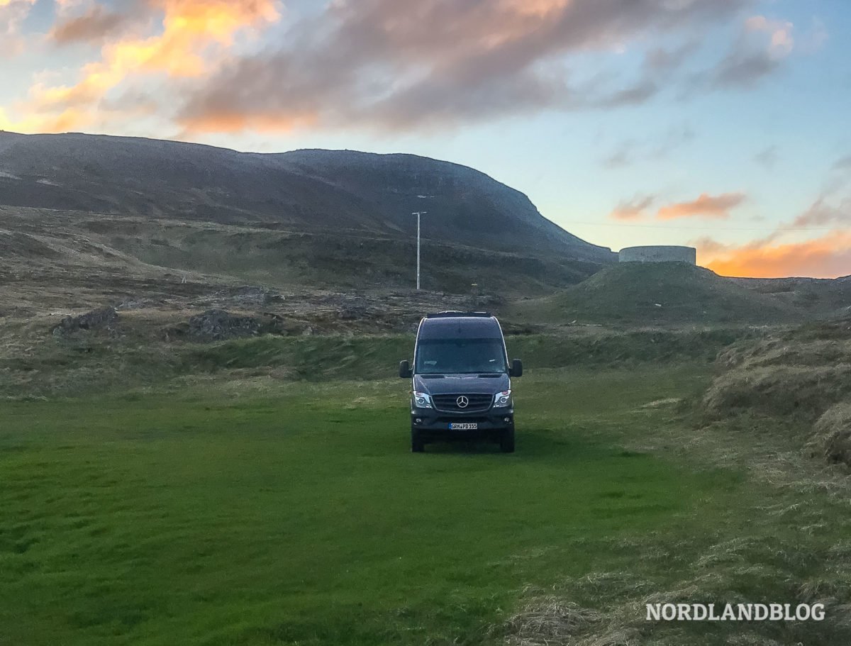 Auf dem Campingplatz von Drangsnes
