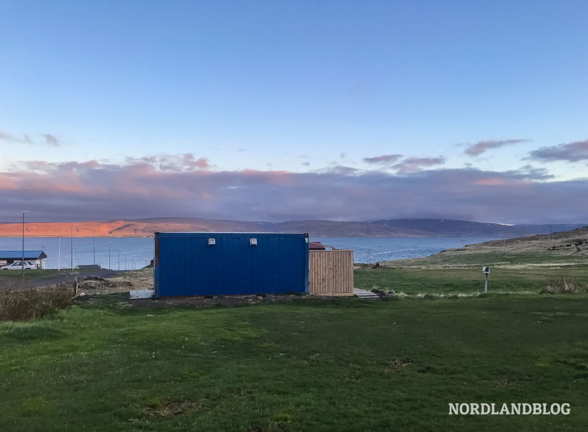 Abendstimmung auf dem Campingplatz Drangsnes