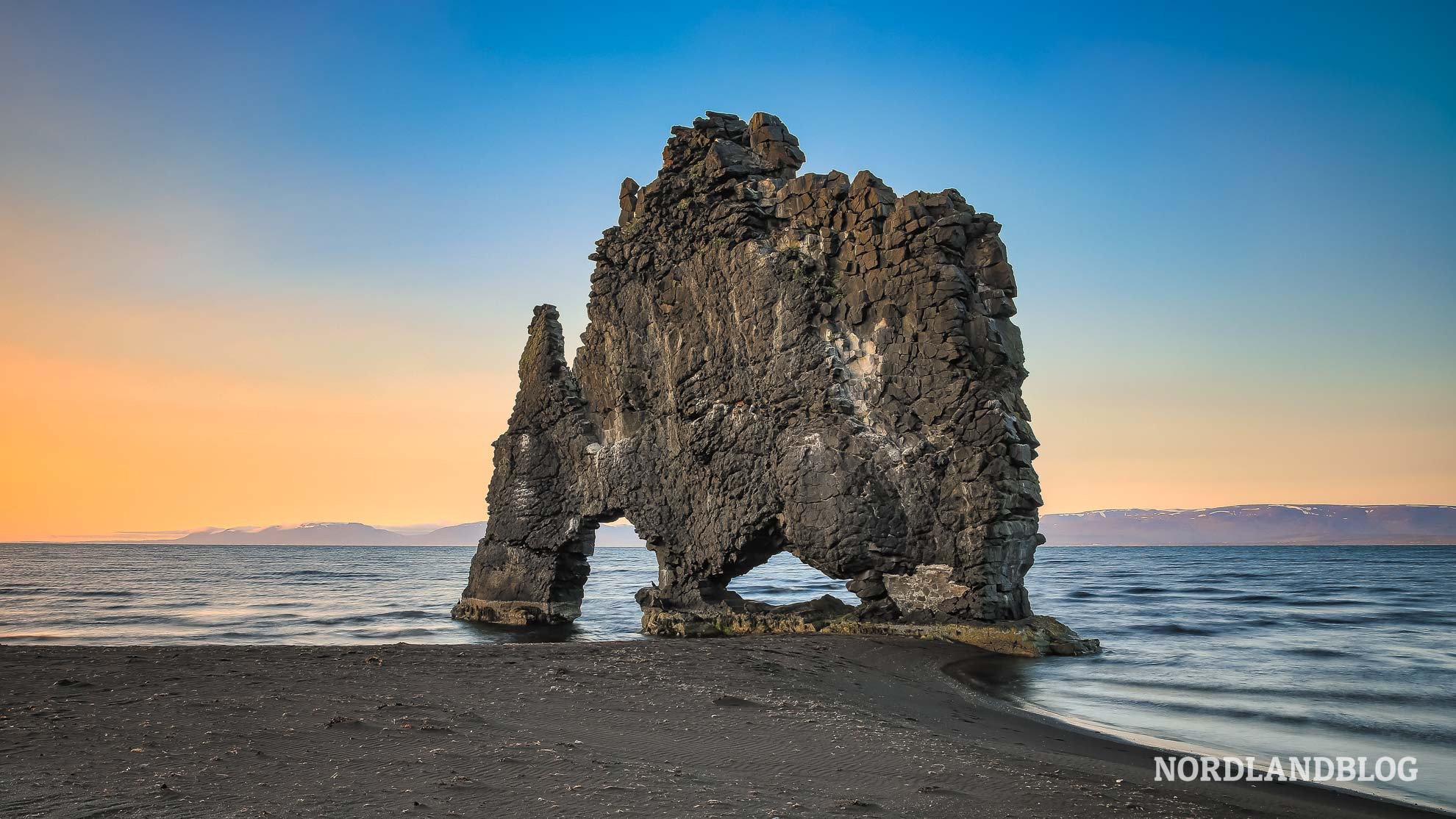 Basaltfelsen Hvitserkur Nordisland Kastenwagen Rundreise Island Nordlandblog