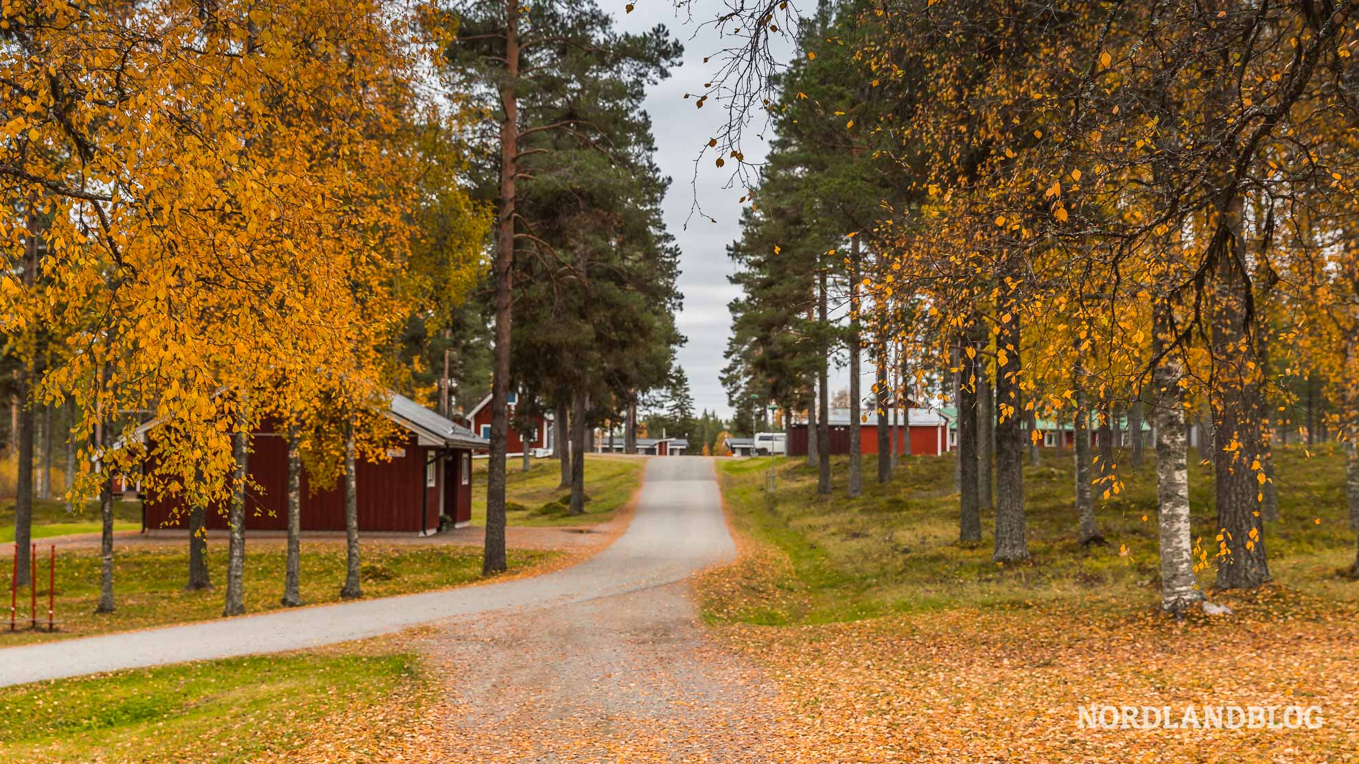 Blick auf den Campingplatz Åsarna Skicenter Campingplätze Schweden (Nordlandblog)