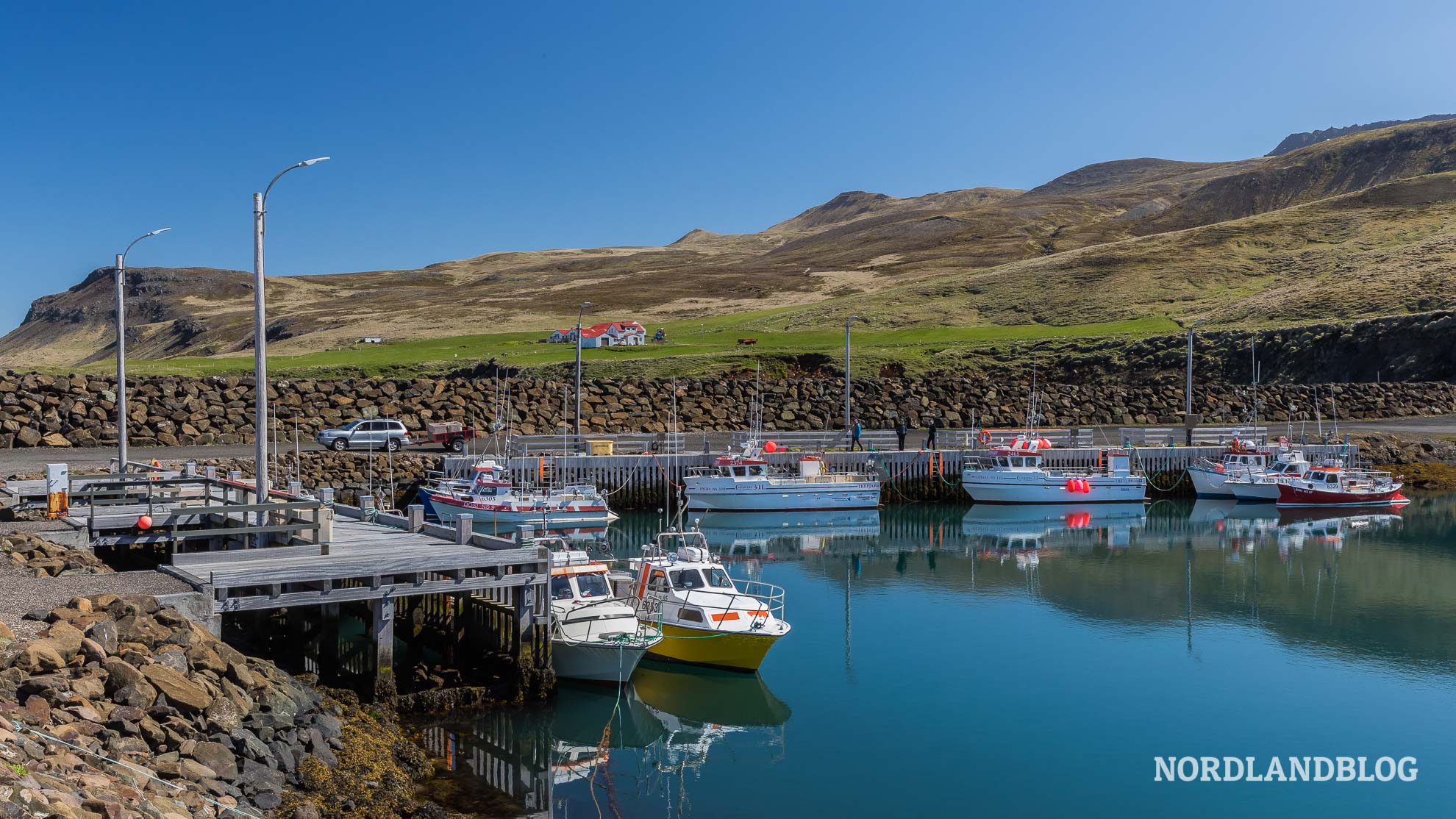 Bootshafen von Borgarfjörður Island (Nordlandblog)