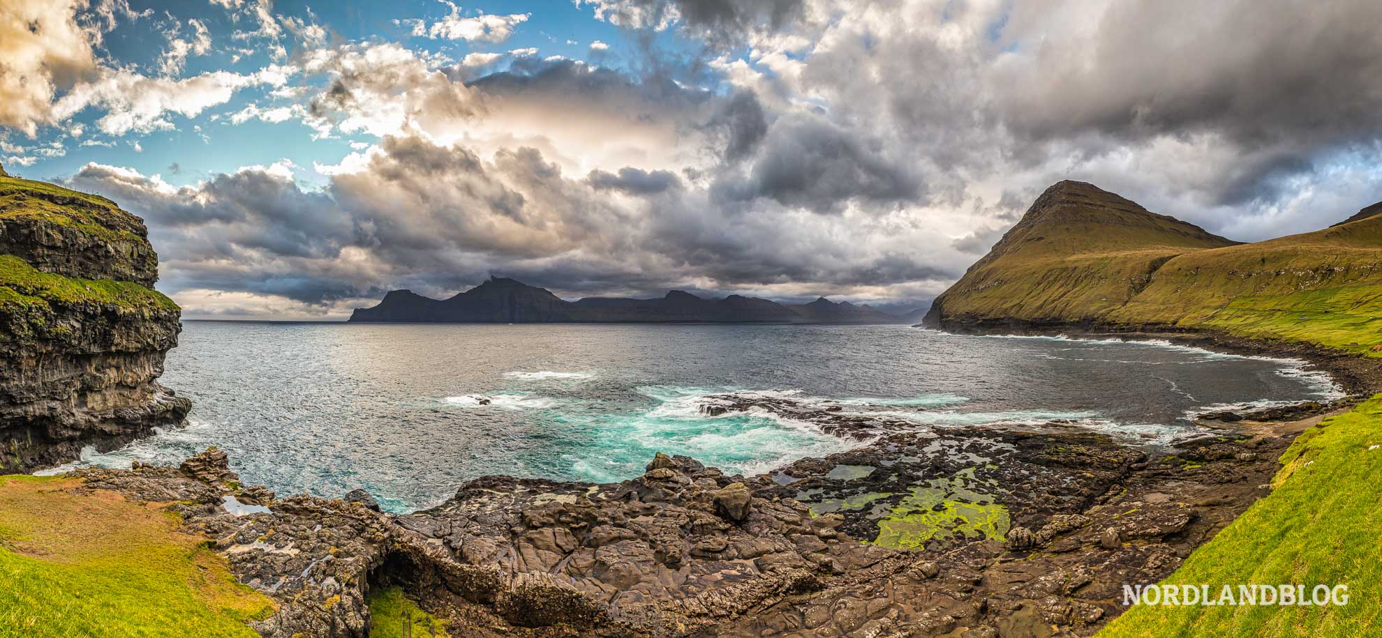 Panorama von den Färöer Inseln