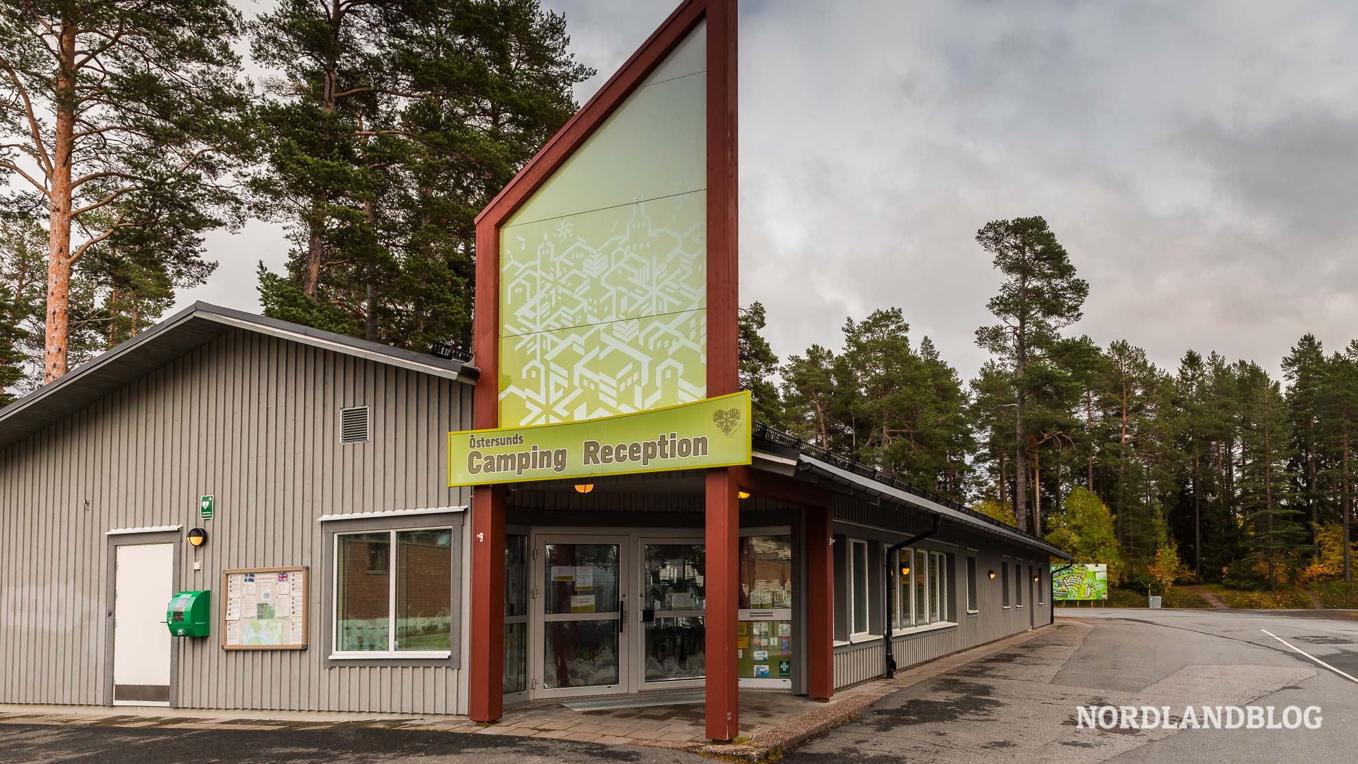 Rezeption Östersund Stugby & Camping Campingplätze Schweden (Nordlandblog)