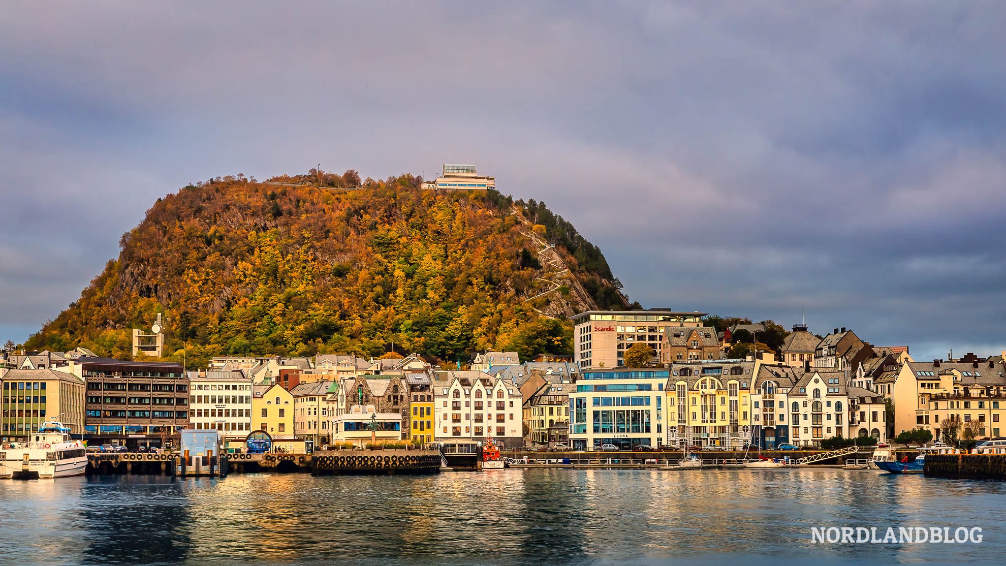 Skyline Aksla in Alesund Norwegen