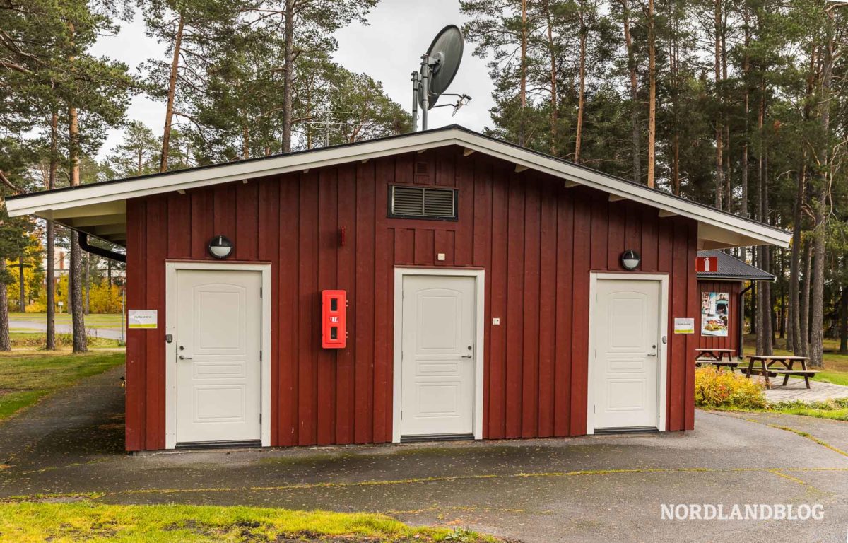 Sanitärgebäude Östersunds Stugby & Camping Campingplätze Schweden (Nordlandblog)