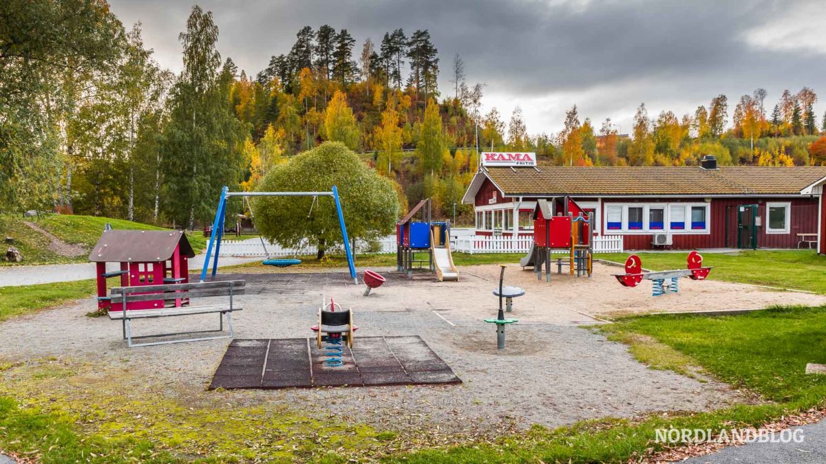 Spielplatz Sollefteå Camping Risön Campingplätze Schweden (Nordlandblog)