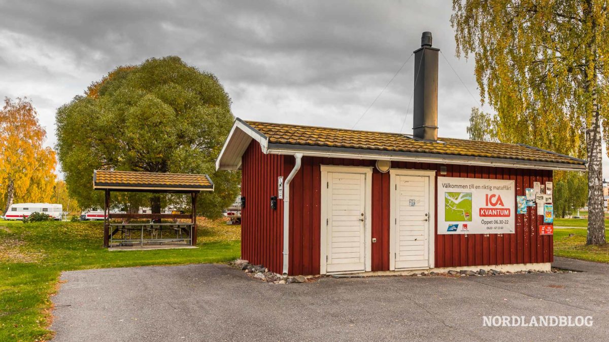 Toiletten Sanitärgebäude Sollefteå Camping Risön Campingplätze Schweden (Nordlandblog)