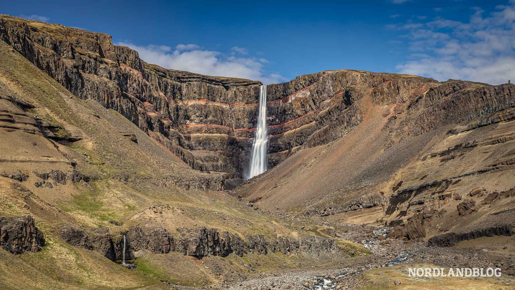 Wasserfall Hengifoss im Nordosten von Island (Nordlandblog)