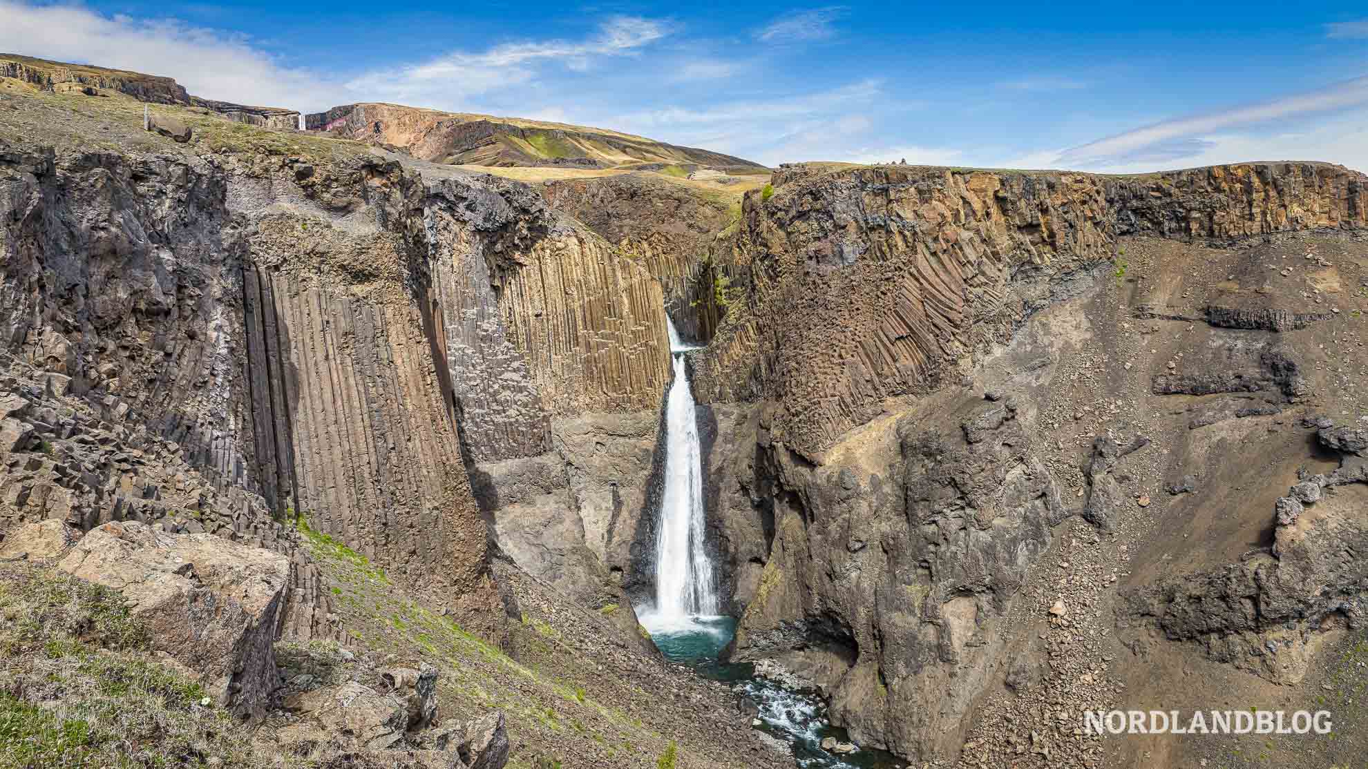 Wasserfall Litlanesfoss im Nordosten von Island (Nordlandblog)