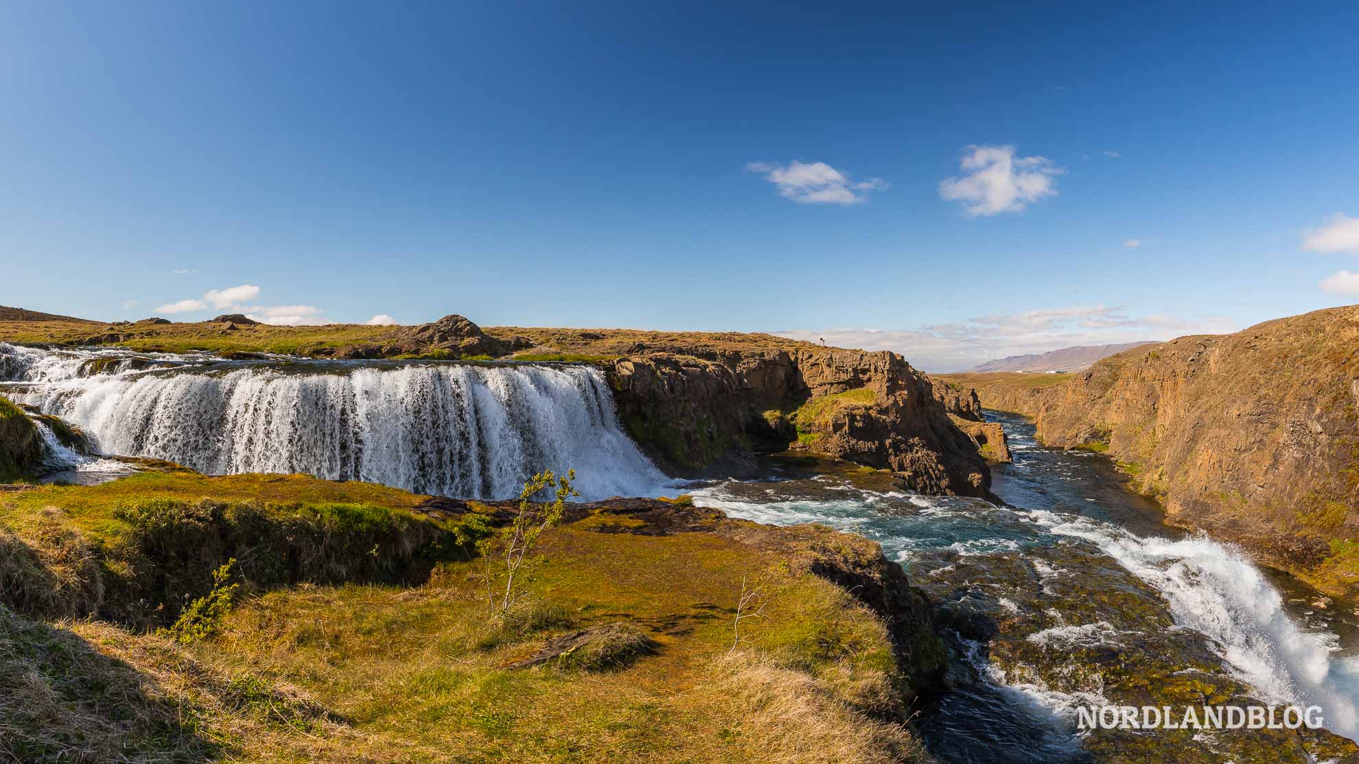 Wasserfall Reykjafoss Nordisland Kastenwagen Rundreise Island Nordlandblog