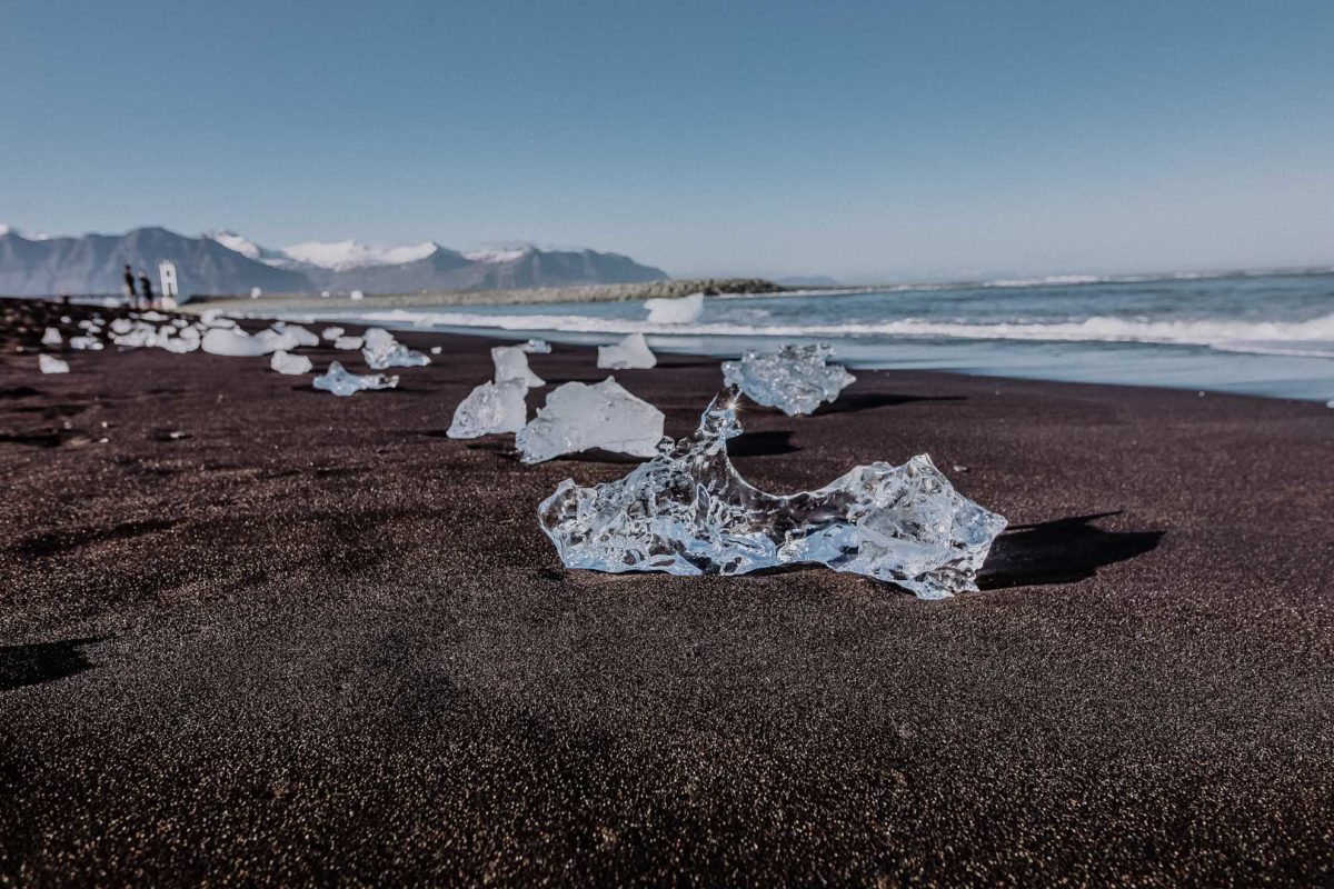 Diamond Beach - Diamanten am Strand auf Island.