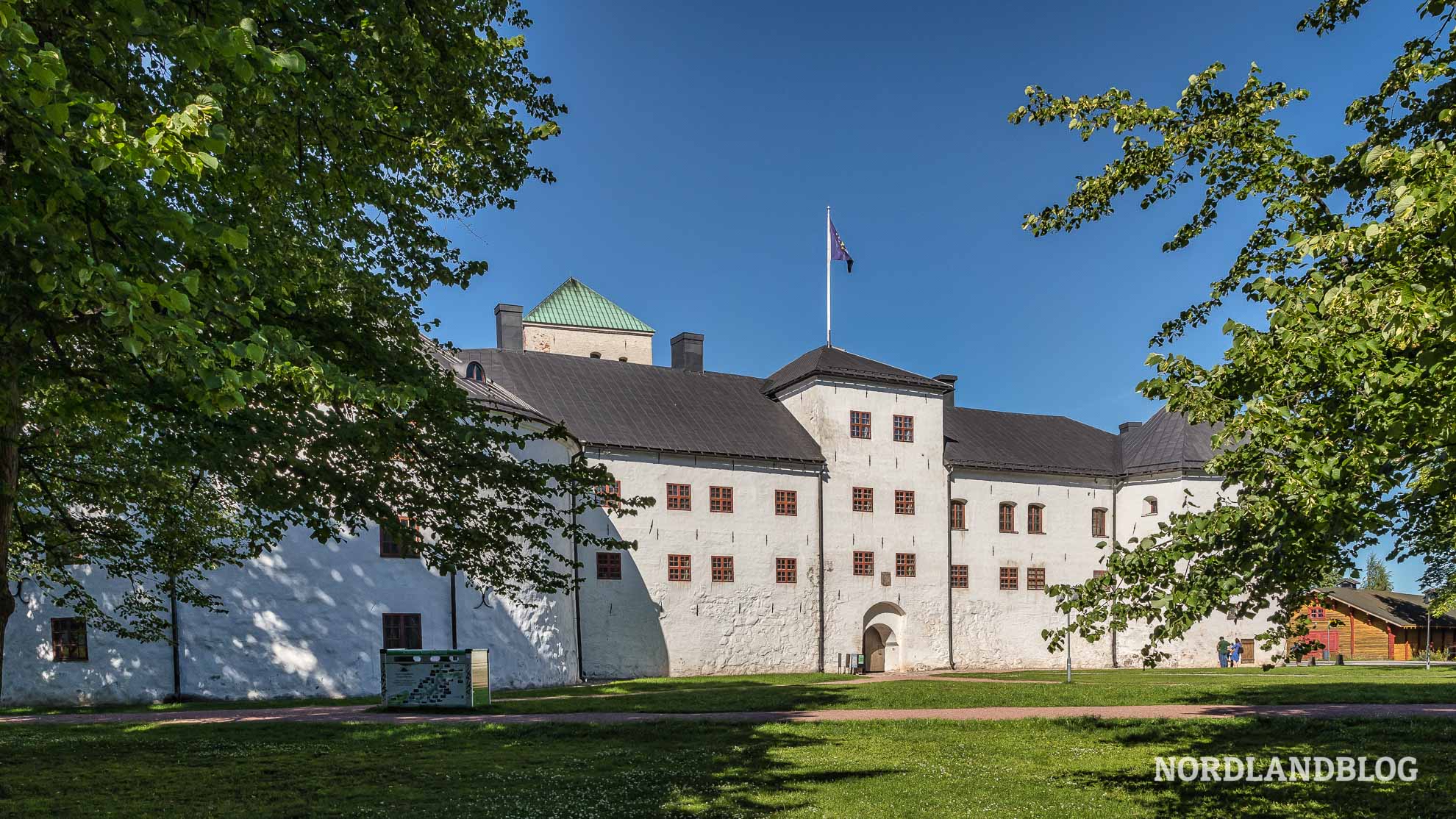 Außenaufnahme von der Burg von Turun linna_ Åbo slott Finnlands ältester Stadt Turku