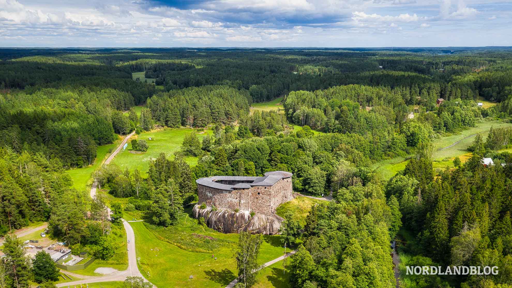 Burgruinen der mittelalterlichen Festung Raseborg
