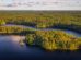 Titelbild Blogbeitrag Wanderung Finnland Luftaufnahme vom Teijo Nationalpark Südfinnland