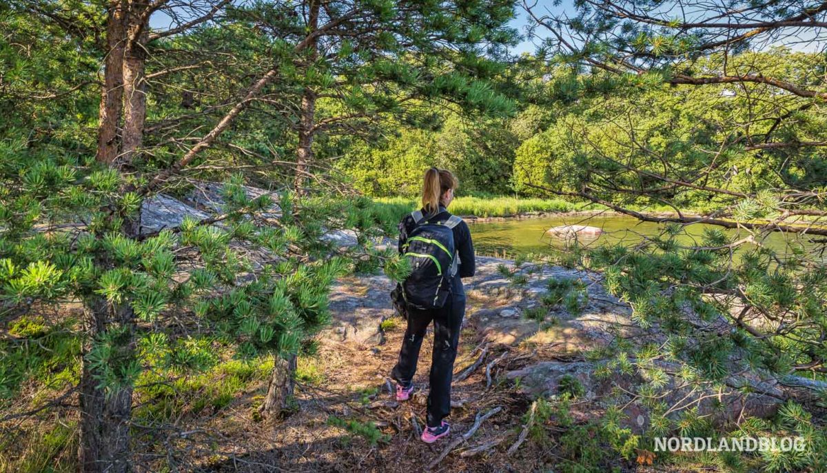 Wanderung auf dem Tulliniemi Natural Path bei Hanko in Südfinnland