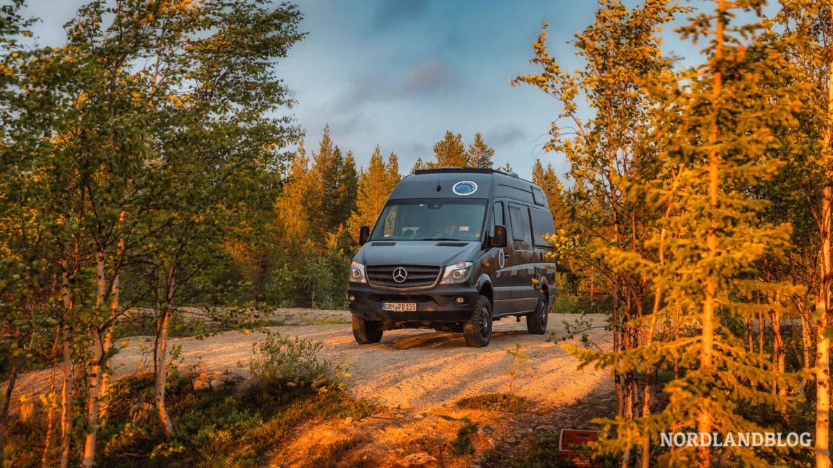 Kastenwagen Romantik im Norden von Finnland