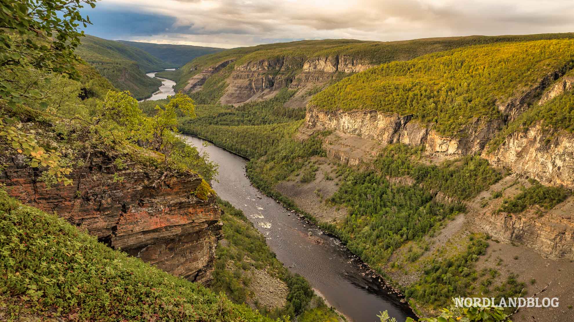 Alta Canyon in der Finnmark in Nordnorwegen unweit vom Nordkap