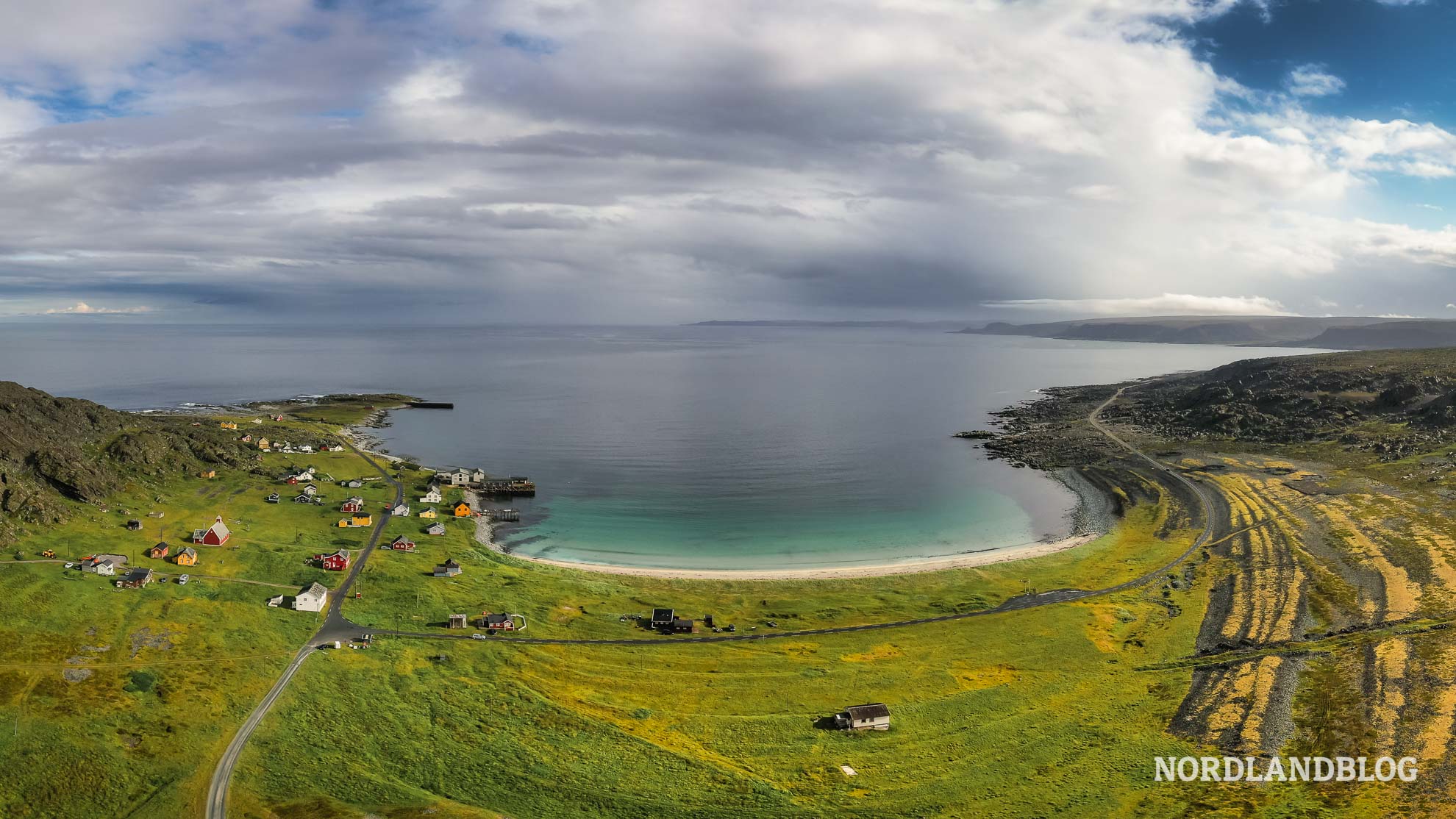 Drohne Hamningberg Varanger Finnmark Nordnorwegen