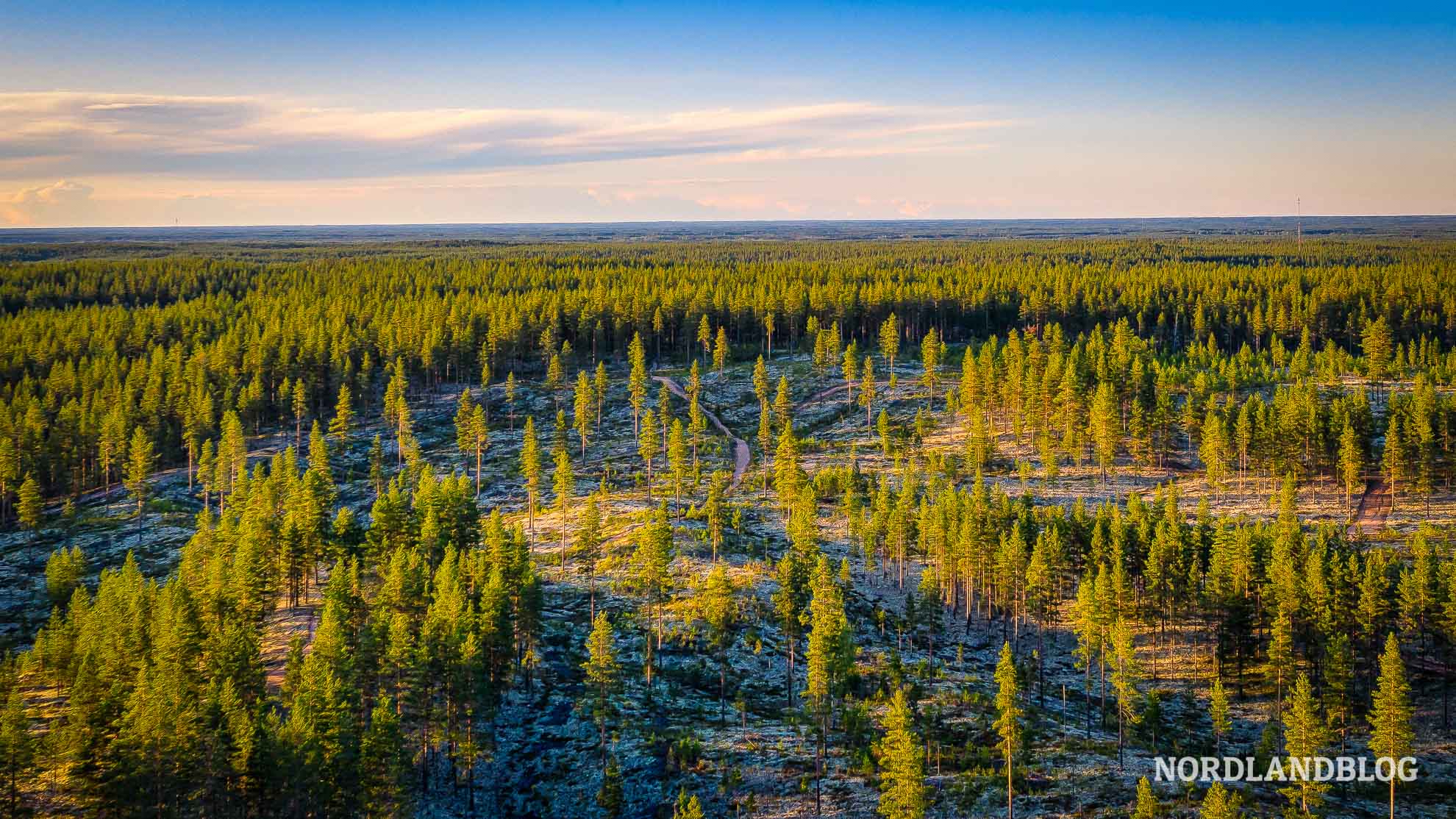 Wohnmobil Rundreise Nordfinnland Lappland Finnland - mit dem Fatbike im Rokua Nationalpark