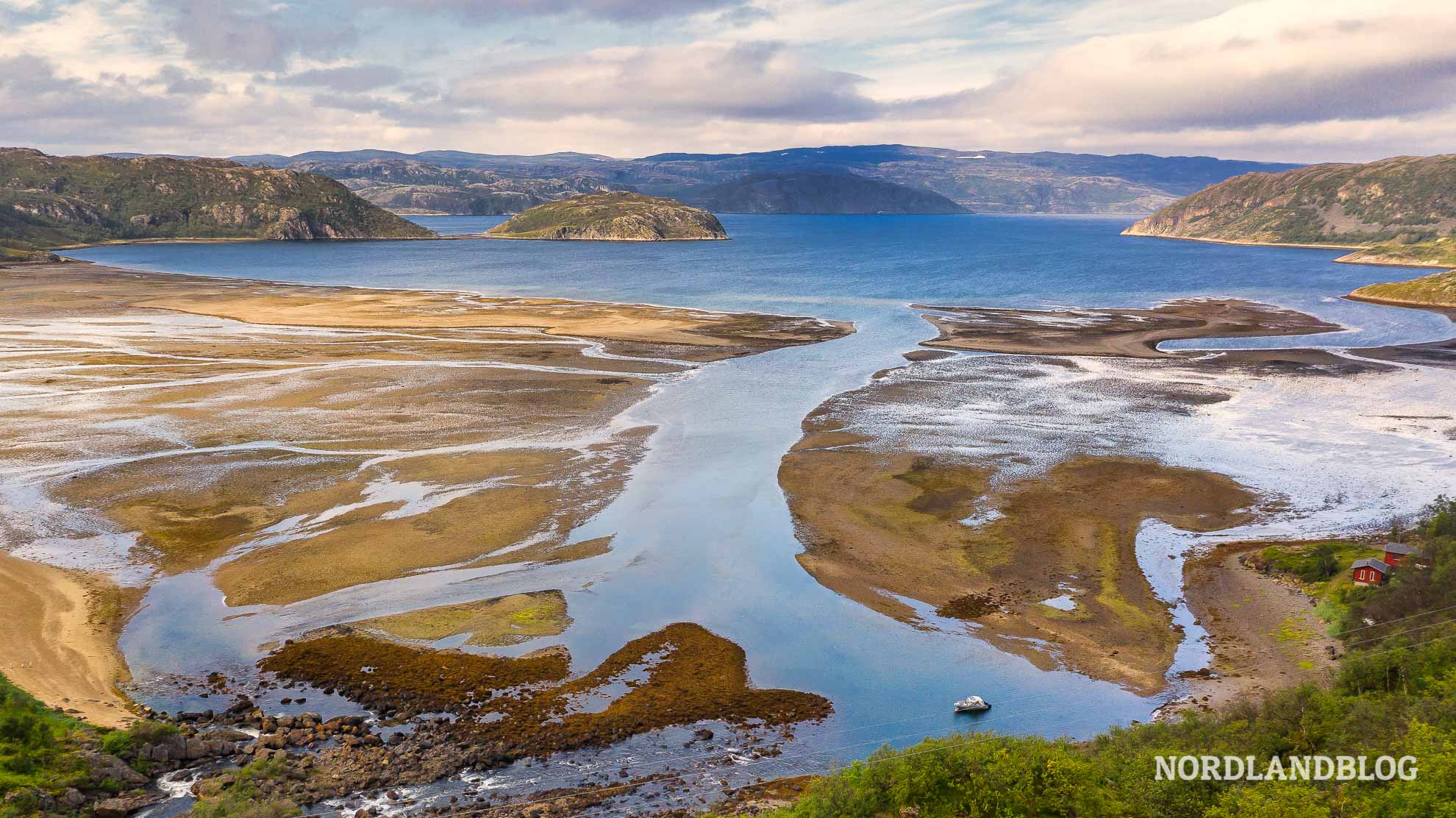 Flussdelta Finnmark Nordnorwegen