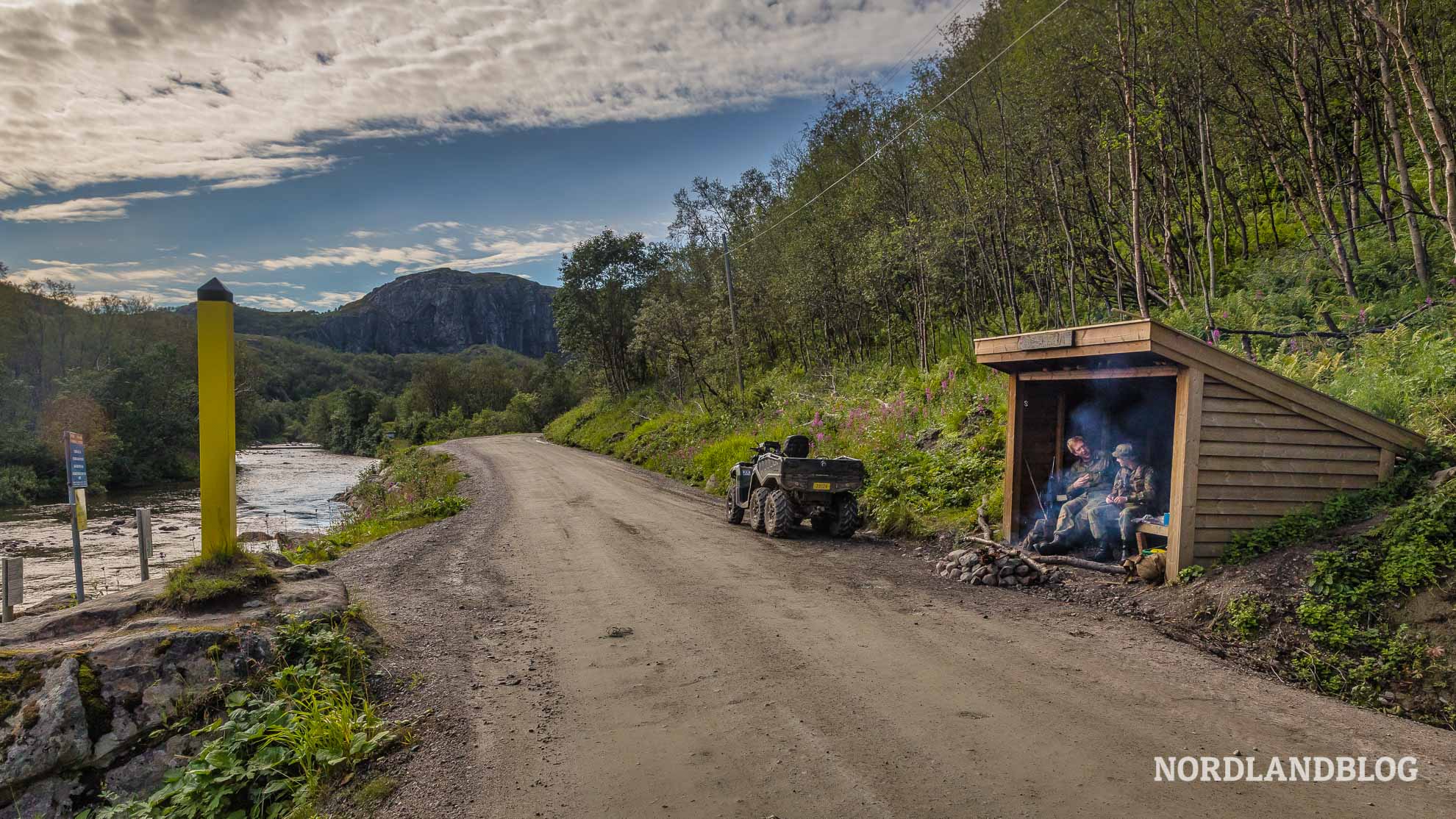 Grenzposten in Grense Jakobselv in der Finnmark in Nordnorwegen