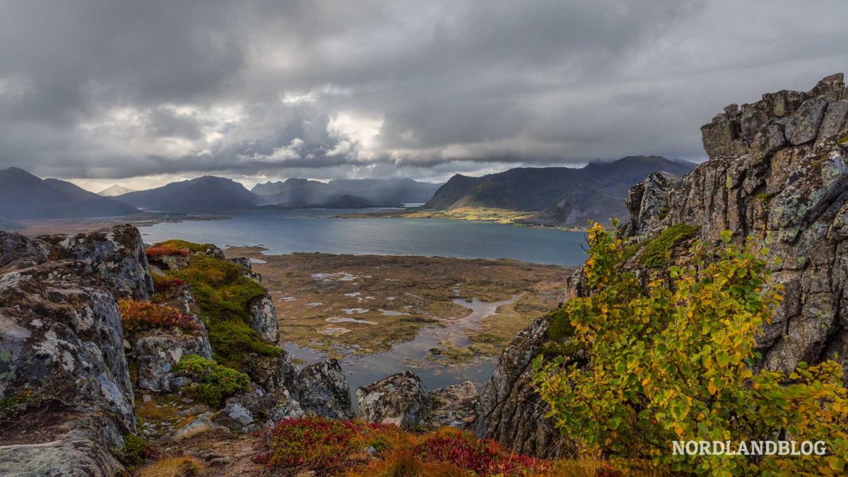 Blick vom Hoven Gimsøy Lofoten Norwegen