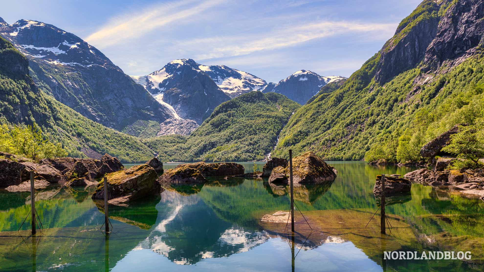 Rezension Atlas der Naturwunder Gletscher Bondhusbreen am Hardangerfjord Norwegen