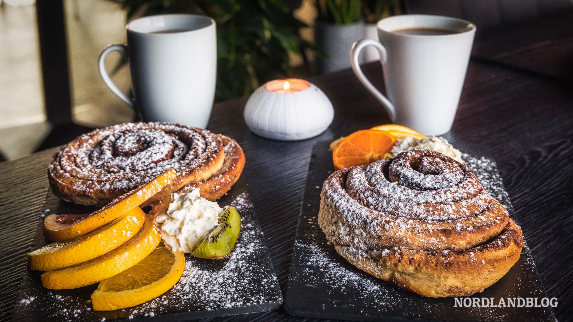 Kanelboller - Zimtschnecken in Unstad auf den Lofoten - Norwegen