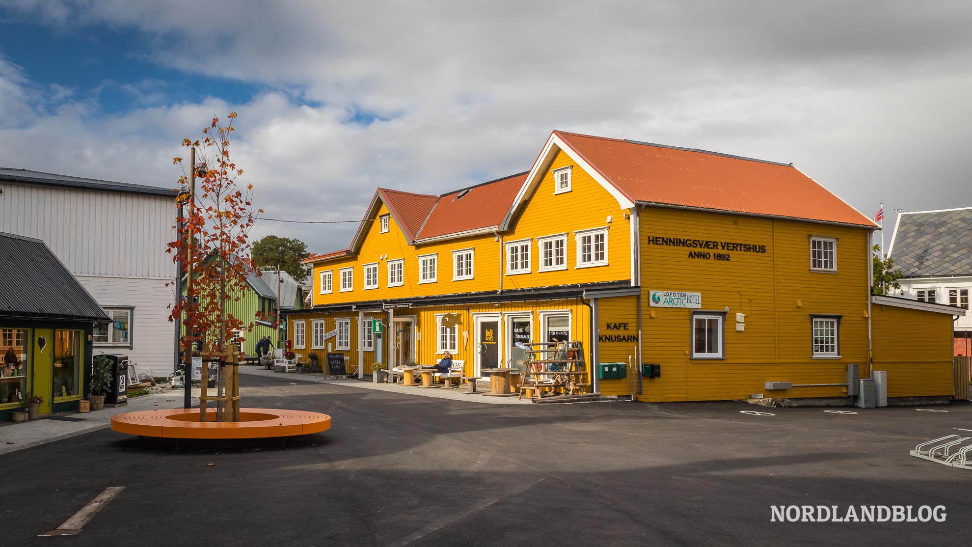 Henningsvaer Vertshus zum Essen auf den Lofoten in Nordnorwegen